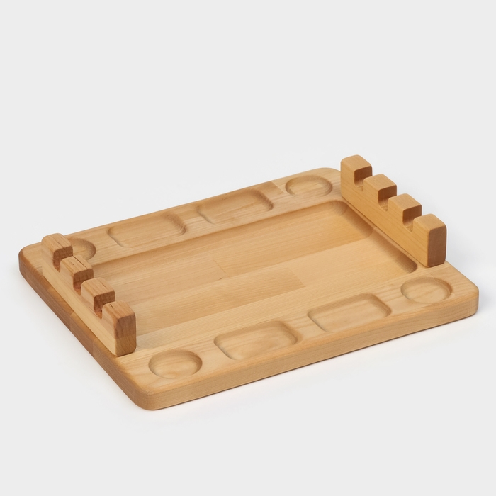 Доска для подачи шашлыка Adelica «3 шампура», 30×24×1,8 см, массив берёзы Доска для подачи шашлыка Adelica «3 шампура», 30×24×1,8 см, массив берёзы