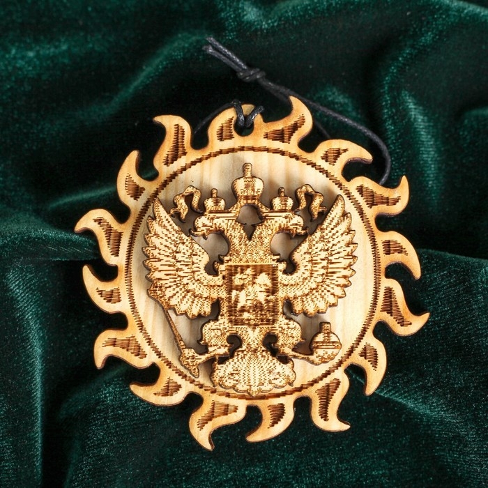 Подвеска для автомобиля  Подвеска для автомобиля "Двуглавый орёл" кедр, гебр России