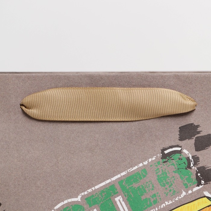 Пакет подарочный крафтовый вертикальный, упаковка, «Monster truck», ML 23 х 27 х 11.5 см