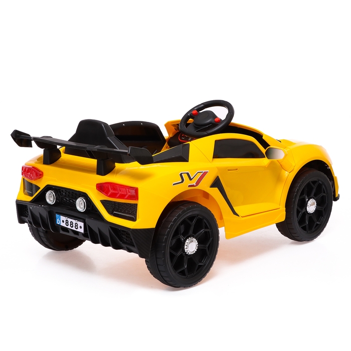 Электромобиль «Ламбо», 2 мотора, цвет желтый Электромобиль «Ламбо», 2 мотора, цвет желтый