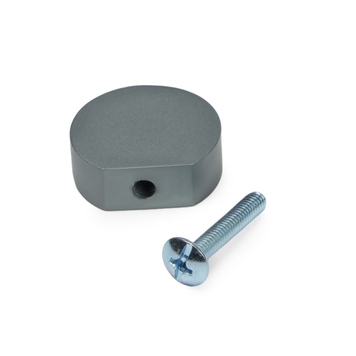 Ручка кнопка CAPPIO RK147, d=26 мм, цвет графит