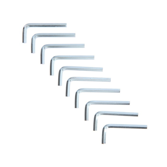 Ключ мебельный ТУНДРА, шестигранный Г-образный, сталь 45, 4 мм, 10 шт. Ключ мебельный ТУНДРА, шестигранный Г-образный, сталь 45, 4 мм, 10 шт.