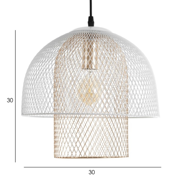 Светильник BayerLux  Светильник BayerLux "Турита" Е27 40Вт бело-золотой 30х30х40-140см