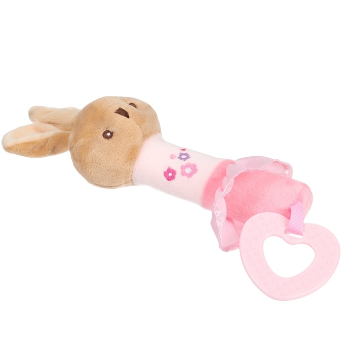 Пищалка - погремушка «Зайка», с прорезывателем, Mum&Baby Пищалка - погремушка «Зайка», с прорезывателем, Mum&Baby