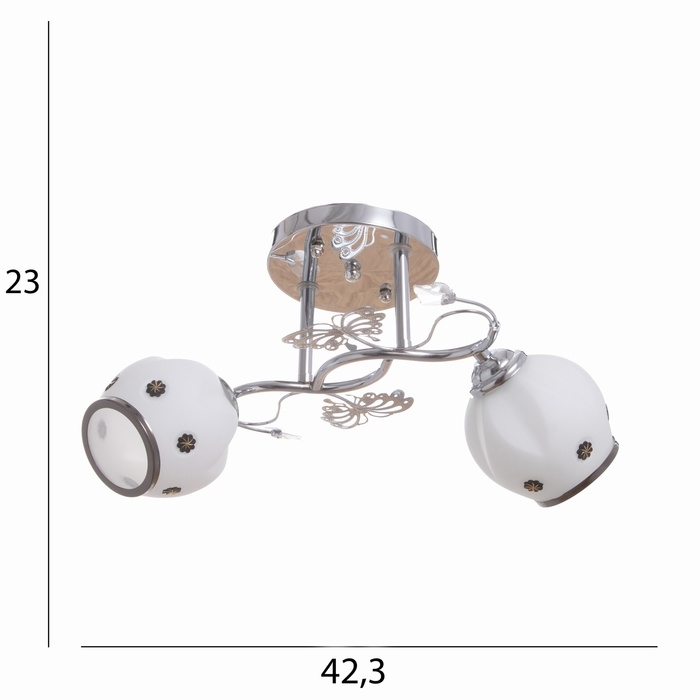 Люстра Люстра "Велма" 2х40Вт Е27 Хром МОДЕЛЬ: 2600549