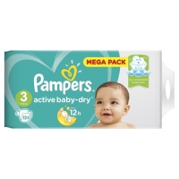 Подгузники Pampers Active Baby (6-10 кг), 124 шт