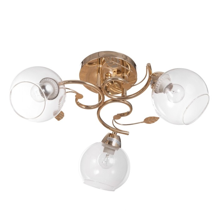 Люстра Люстра "Алеста" 3х60Вт Е27 Золото 52х52х23см