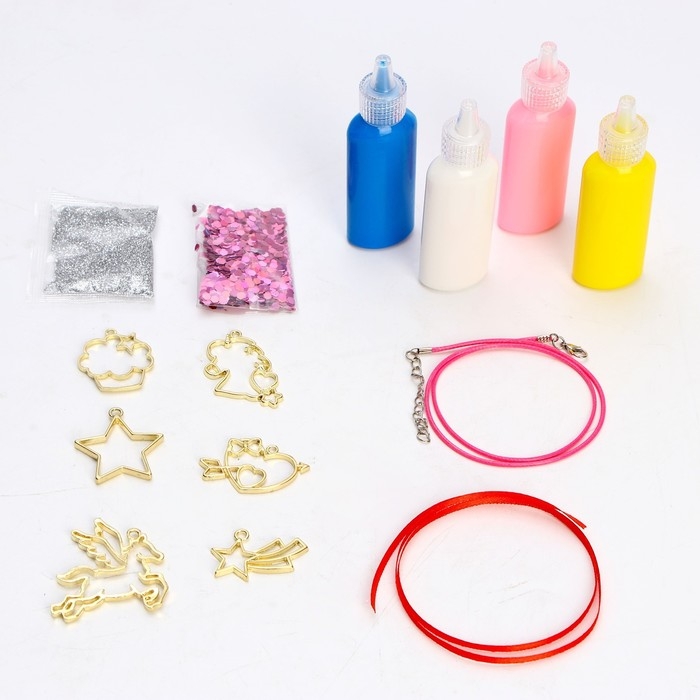 Набор для творчества «Раскрась витражики. Единороги» 5 форм Набор для творчества «Раскрась витражики. Единороги» 5 форм