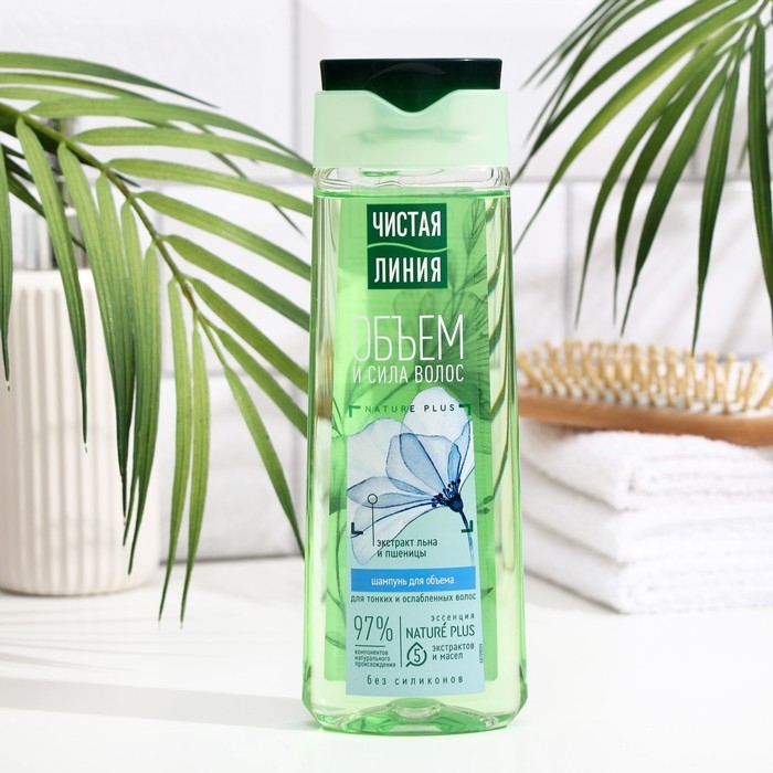 Шампунь для волос Чистая линия   Шампунь для волос Чистая линия  "Объём и сила" на отваре целебных трав, 250 мл