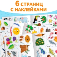 Набор книг «Обведи, раскрась, наклей», 3 шт.