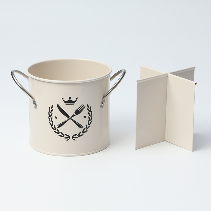 Подставка под столовые приборы Crown, h=13 см, цвет белый