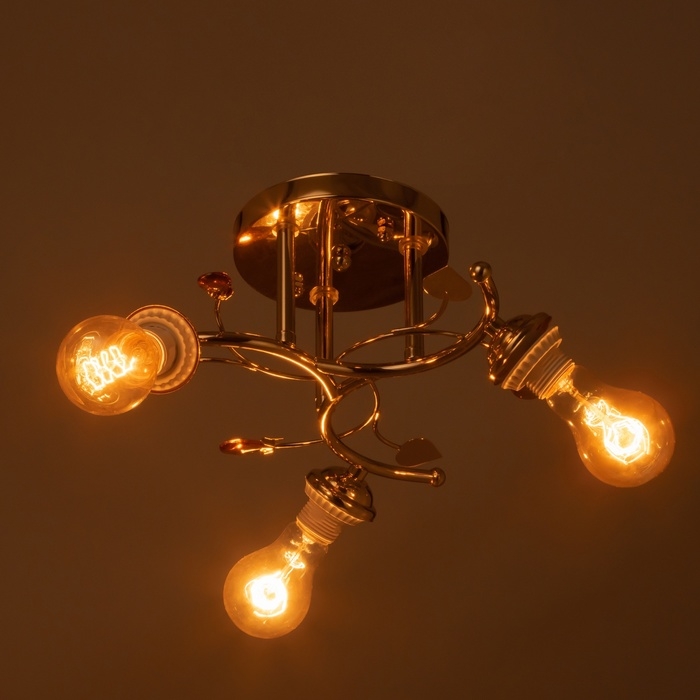 Люстра Люстра "Грета"БП 3х40Вт Е27 Золото МОДЕЛЬ: 2600553