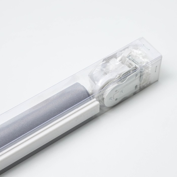 Штора рулонная «Механика. Блэкаут», 100×180 см (с учётом креплений 3,5 см), цвет серый Штора рулонная «Механика. Блэкаут», 100×180 см (с учётом креплений 3,5 см), цвет серый