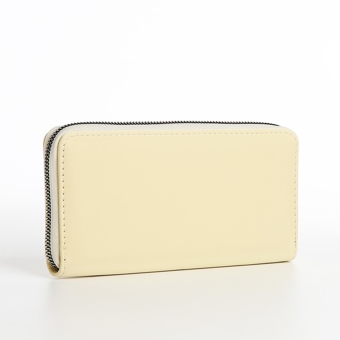 Кошелёк на молнии, цвет бежевый Кошелёк на молнии, цвет бежевый