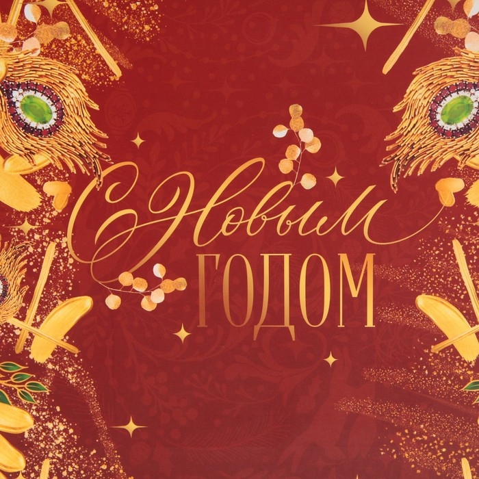 Пакет подарочный новогодний ламинированный «Жар-птица», ML 23 х 27 х 11,5 см, Новый год Пакет подарочный новогодний ламинированный «Жар-птица», ML 23 х 27 х 11,5 см, Новый год