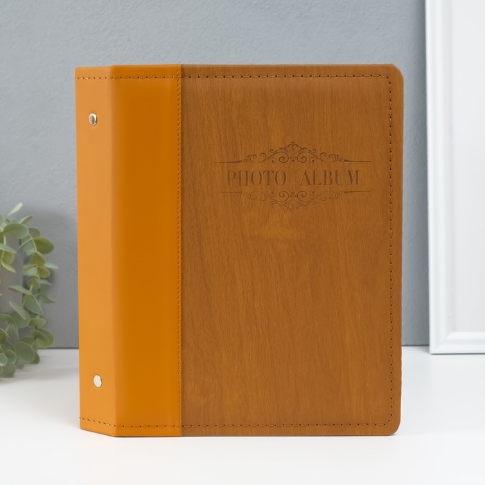 Фотоальбом на 200 фото 10х15 см Фотоальбом на 200 фото 10х15 см "Дерево Орех" кожзам 4х20,3х26,2 см