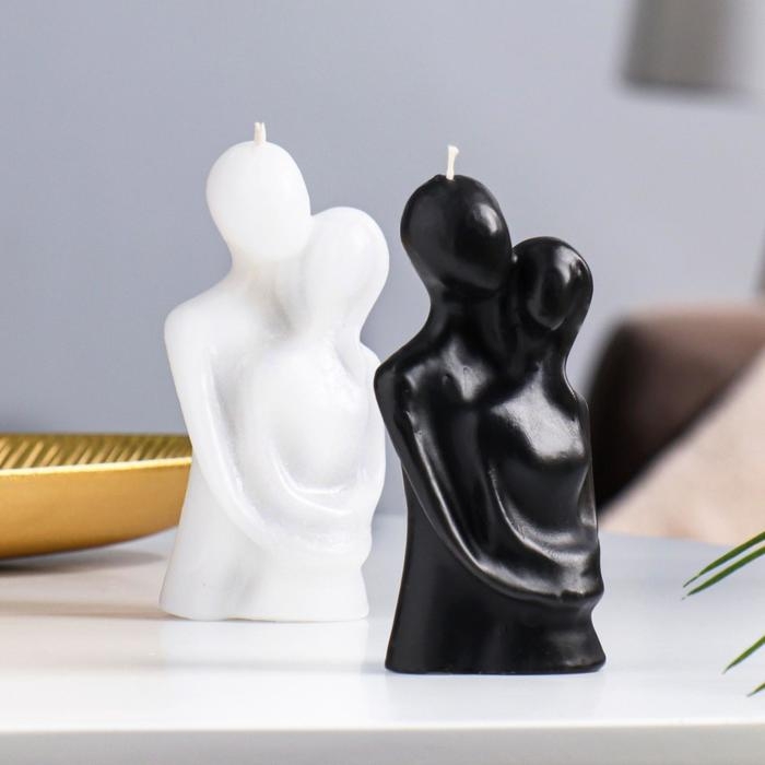 Свеча фигурная  Свеча фигурная "Влюбленные", 12 см, черная