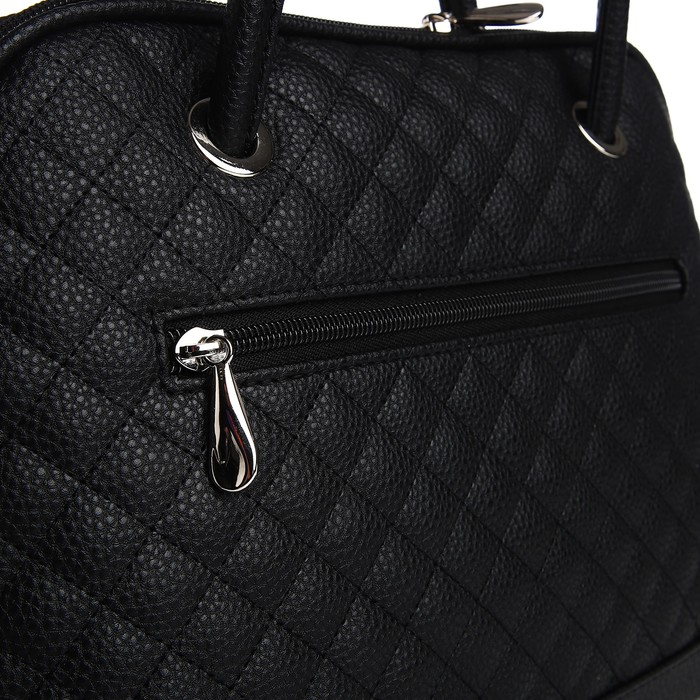 Сумка женская TEXTURA, тоут, средний размер, цвет чёрный