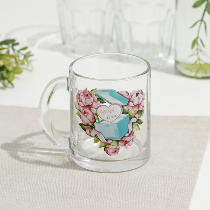 Кружка стеклянная «Чайная. Модные штучки», 320 мл Кружка стеклянная «Чайная. Модные штучки», 320 мл