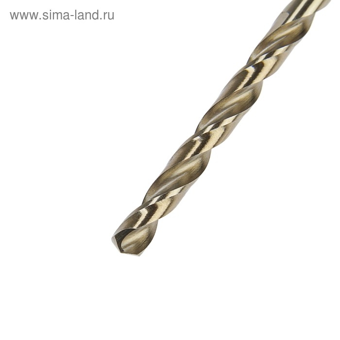 Сверло по металлу ТУНДРА, HSS-Co (5% кобальта), цилиндрический хвостовик, 5.5 мм Сверло по металлу ТУНДРА, HSS-Co (5% кобальта), цилиндрический хвостовик, 5.5 мм