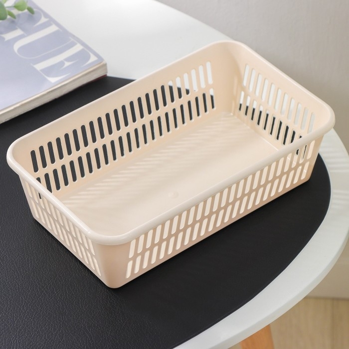 Корзина для хранения, 25×15×7 см, цвет МИКС Корзина для хранения, 25×15×7 см, цвет МИКС