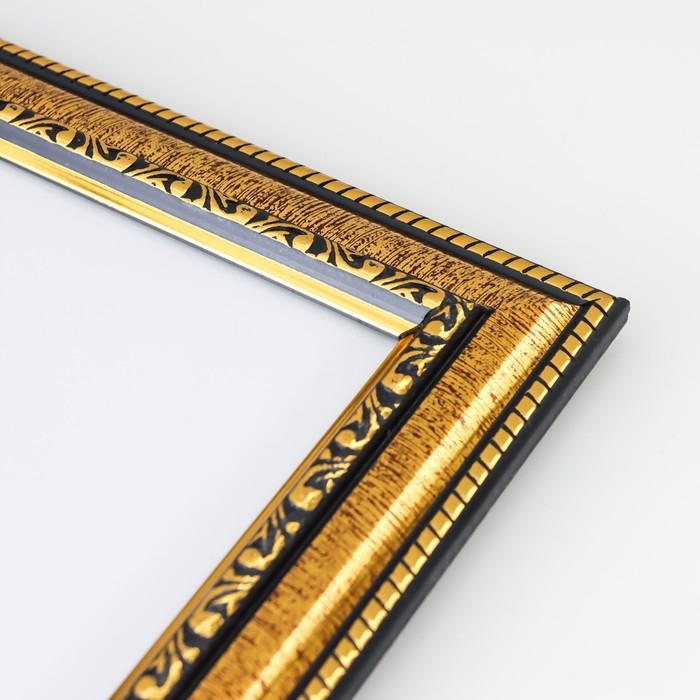 Фоторамка пластик Фоторамка пластик "МИРАМ" 40х50 см золото (пластиковый экран)