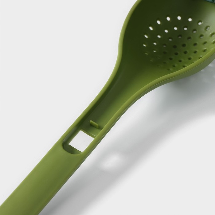 Ложка для варки трав и специй Доляна «Симплекс», 27,3×6,5×3 см, цвет зелёный Ложка для варки трав и специй Доляна «Симплекс», 27,3×6,5×3 см, цвет зелёный