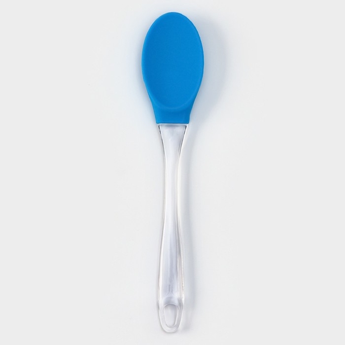 Ложка гарнирная Доляна «Лёд», силикон, 25 см, цвет МИКС Ложка гарнирная Доляна «Лёд», силикон, 25 см, цвет МИКС
