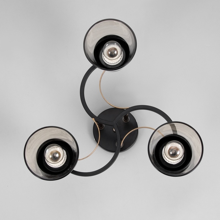 Люстра Люстра "Рори" 3хЕ27 40Вт черный 44х44х17,5 см