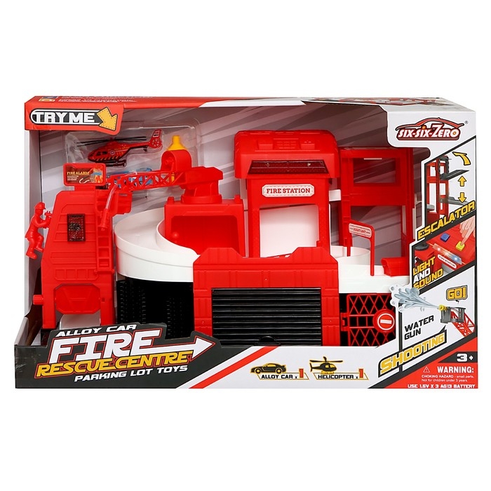 Парковка &laquo;Пожарный участок&raquo;, свет, звук, стреляет водой