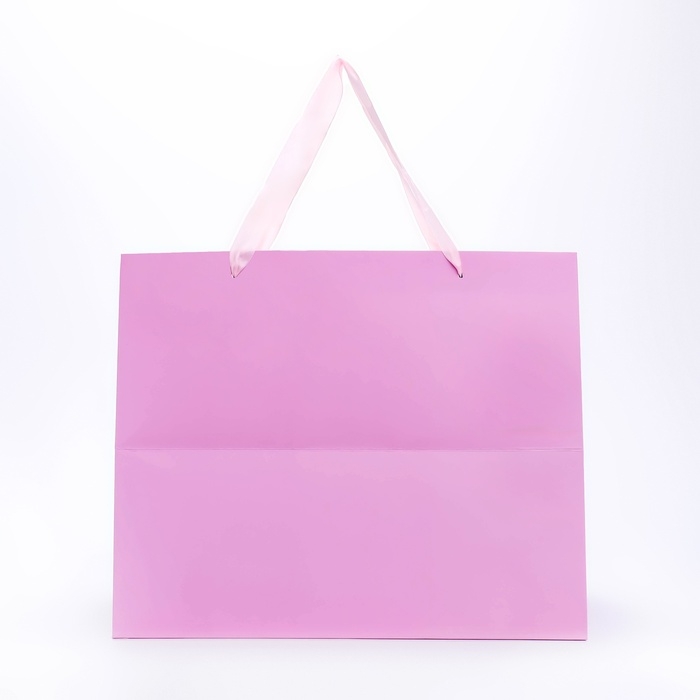 Пакет подарочный с широким дном 35 х 29 х 28 см, розовый Пакет подарочный с широким дном 35 х 29 х 28 см, розовый