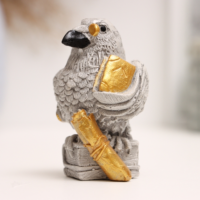 Фигура Фигура "Ворон с книгой" 10х5х5см