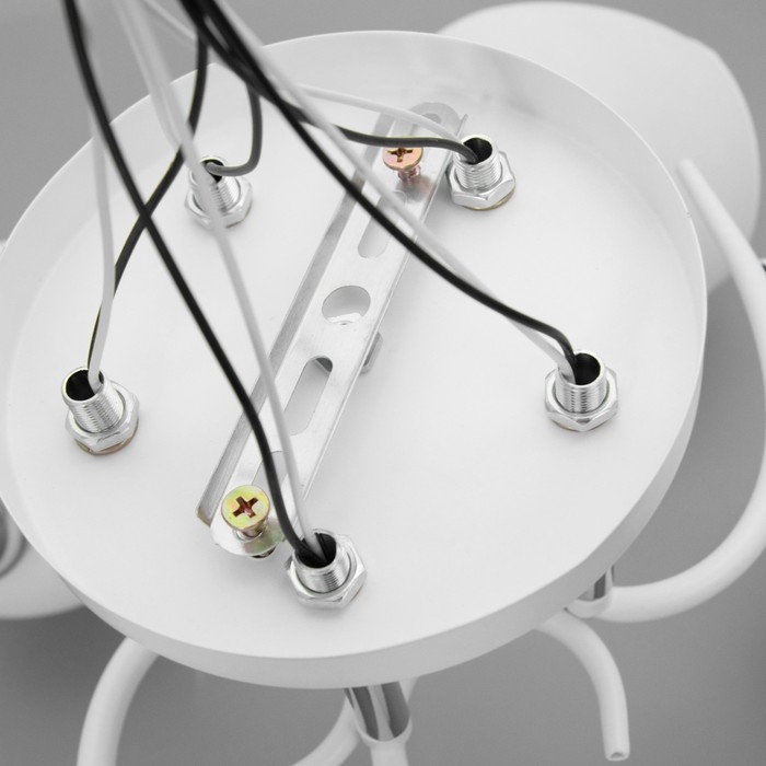 Люстра Люстра "Ава" 5хЕ27 40Вт бело-хромовый 58х58х27 см BayerLux