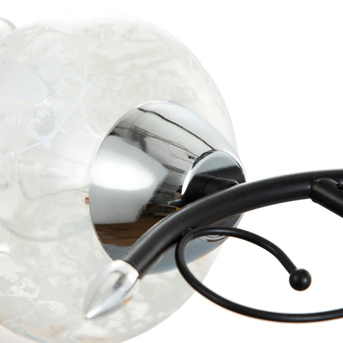 Люстра Люстра "Триони" 2 лампы 40Вт Е27 хром-черный 51х31х29