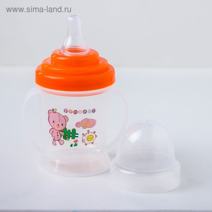 Набор детской посуды, 4 предмета: миска 300 мл, бутылочка для кормления 180 мл, ложка, вилка, цвета МИКС Набор детской посуды, 4 предмета: миска 300 мл, бутылочка для кормления 180 мл, ложка, вилка, цвета МИКС