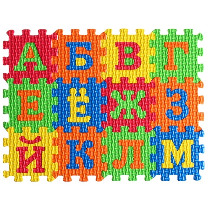 Игровой коврик-пазл, Синий трактор Игровой коврик-пазл, Синий трактор