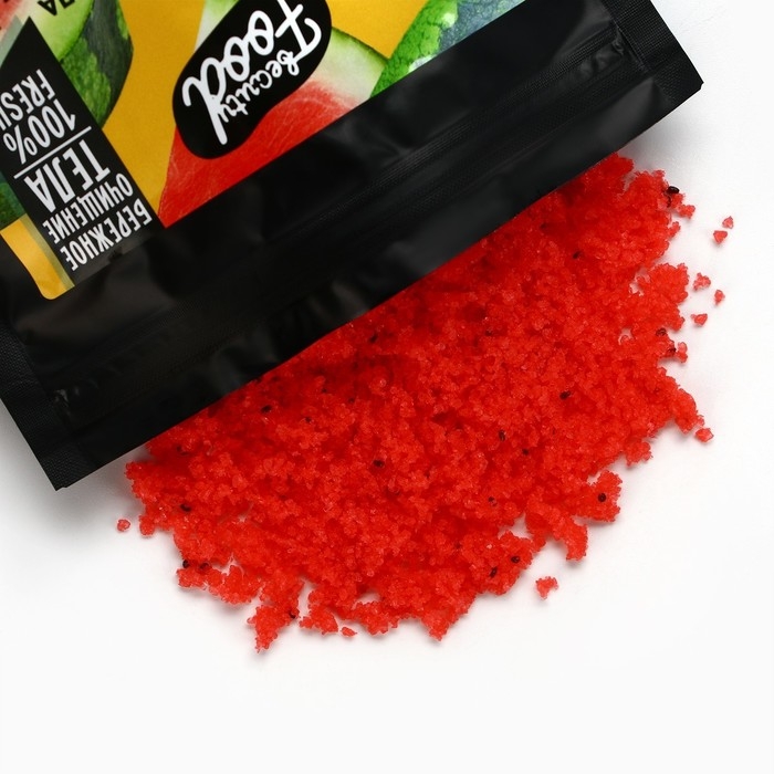 Скраб для тела соляной, 250 г, аромат арбуза, BEAUTY FOOD Скраб для тела соляной, 250 г, аромат арбуза, BEAUTY FOOD