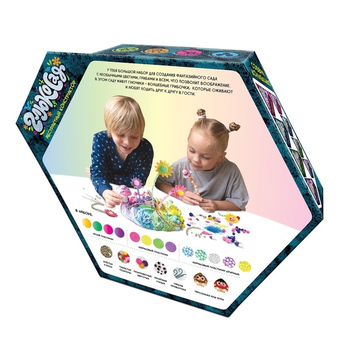 Игрушка из пластичных масс, легкий пластилин «Глюкосад», большой набор Игрушка из пластичных масс, легкий пластилин «Глюкосад», большой набор