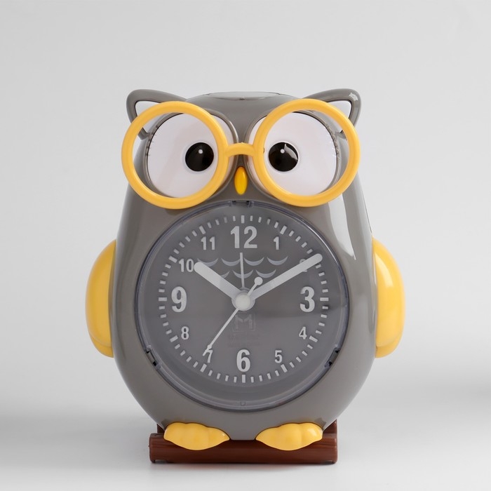 Часы - будильник настольные Часы - будильник настольные "Сова", дискретный ход, циферблат d-7.5 см, 13 х 11 см, 2AА