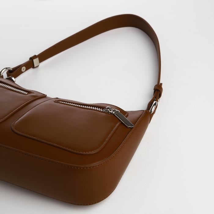 Сумка женская TEXTURA, маленький размер, цвет коричневый