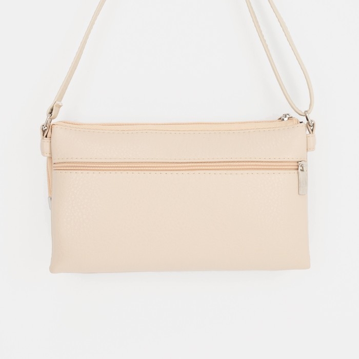 Кросс-боди на молнии, цвет бежевый Кросс-боди на молнии, цвет бежевый