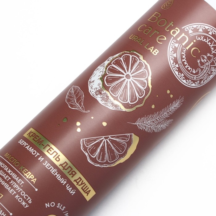 Гель для душа с маслом кедра и пантенолом, 300 мл, аромат бергамота и зеленого чая, BOTANIC CARE by URAL LAB Гель для душа с маслом кедра и пантенолом, 300 мл, аромат бергамота и зеленого чая, BOTANIC CARE by URAL LAB