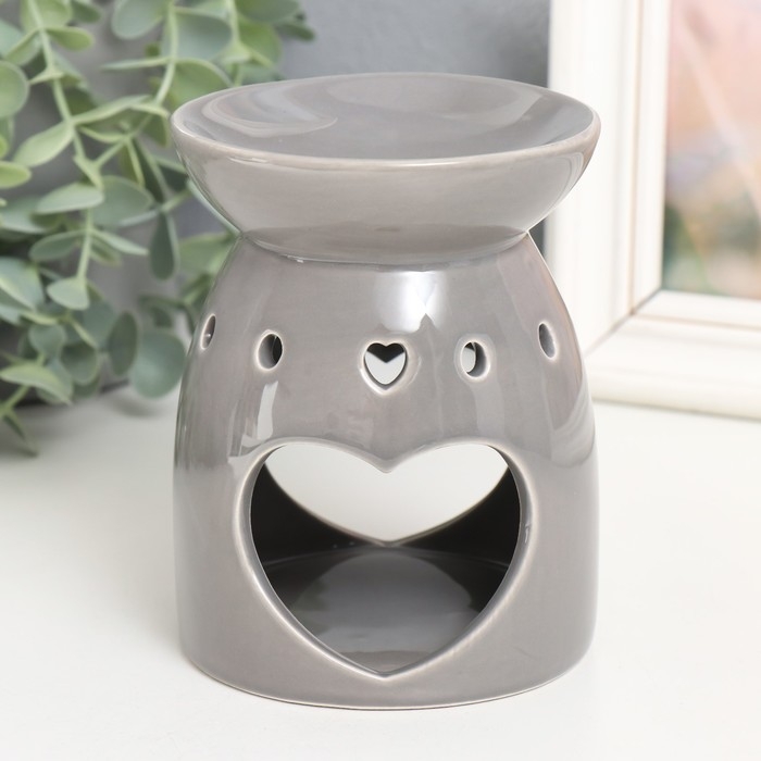 Аромалампа керамика Аромалампа керамика "Сердце - Любовь" МИКС 9,8х9,8х12,8 см