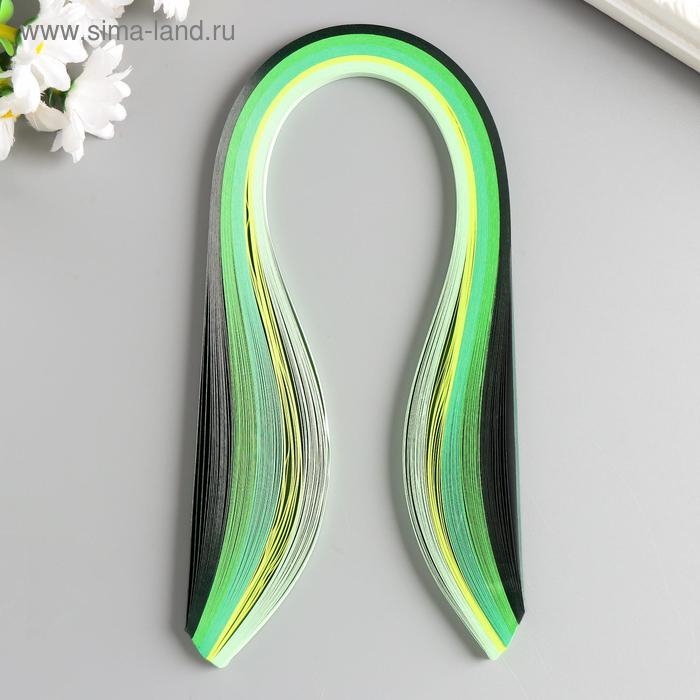 Полоски для квиллинга 100 полосок плотность 120 гр Полоски для квиллинга 100 полосок плотность 120 гр "Зелёный градиент" ш. 0,5 см дл. 39 см