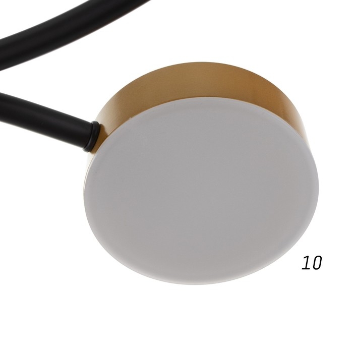 Люстра с ПДУ 2299/9GD LED 176Вт 3000-6000К золото 88х88х18 см BayerLux