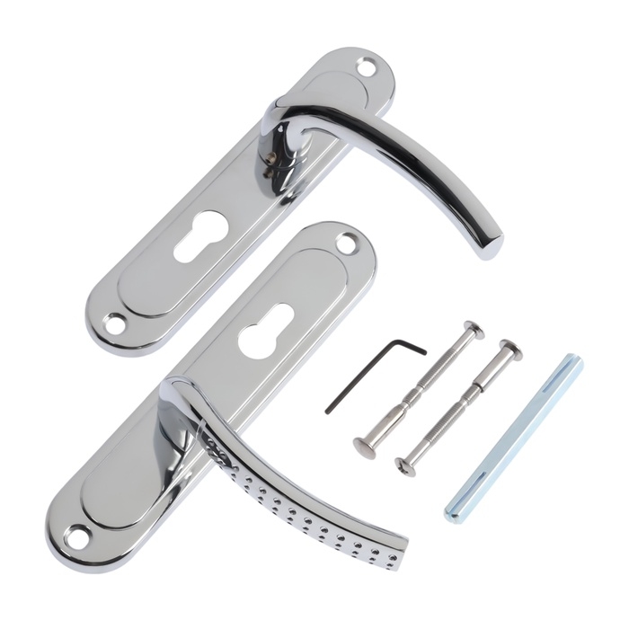 Ручки на планке LOCKLAND 003, м/о 55 мм, цвет хром