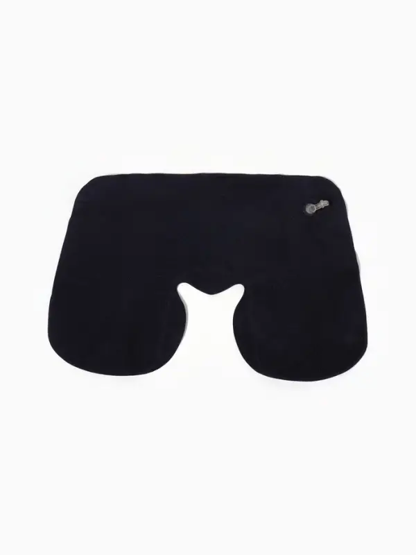 Подушка надувная для шеи, дорожная, 37&times;25 см, синяя