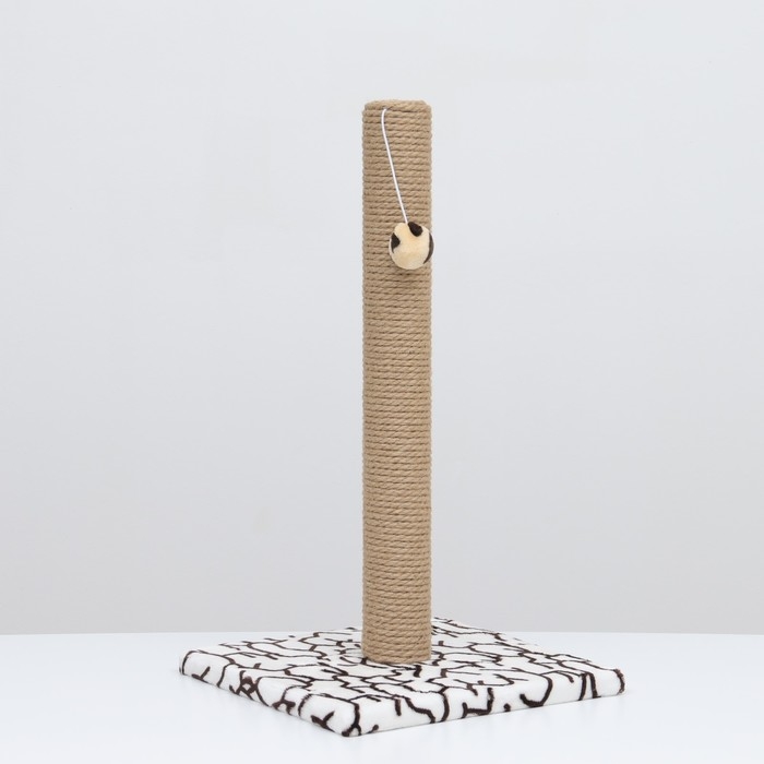 Когтеточка  Когтеточка "Столбик" на подставке,  54 х 31 см, джут,  микс цветов
