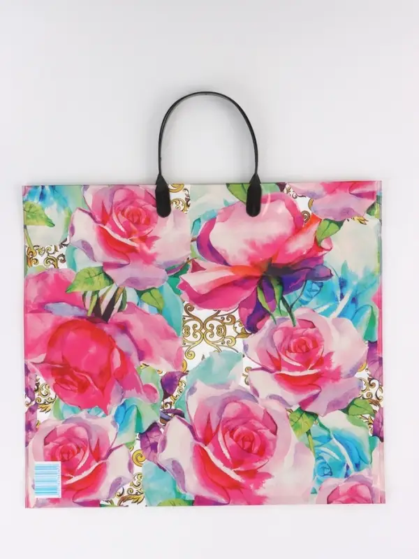 Пакет "Матисс", полиэтиленовый с пластиковой ручкой, 38 х 34 + 3 см, 90 мкм