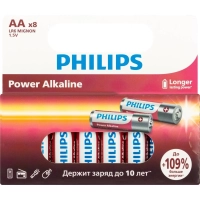 Батарейка Philips Power АА LR6-8BL/LR6P8W/51 алкалин. 1,5v 8 шт/уп